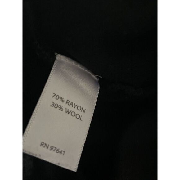J.Jill Pleat Wool Blend Skirt Women’s Large Pockets Minimalist Classic Black - Picture 6 of 7
